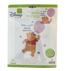 Janlynn Cross Stitch Winnie The Pooh Hello Little One Birth Announcement Kit New
